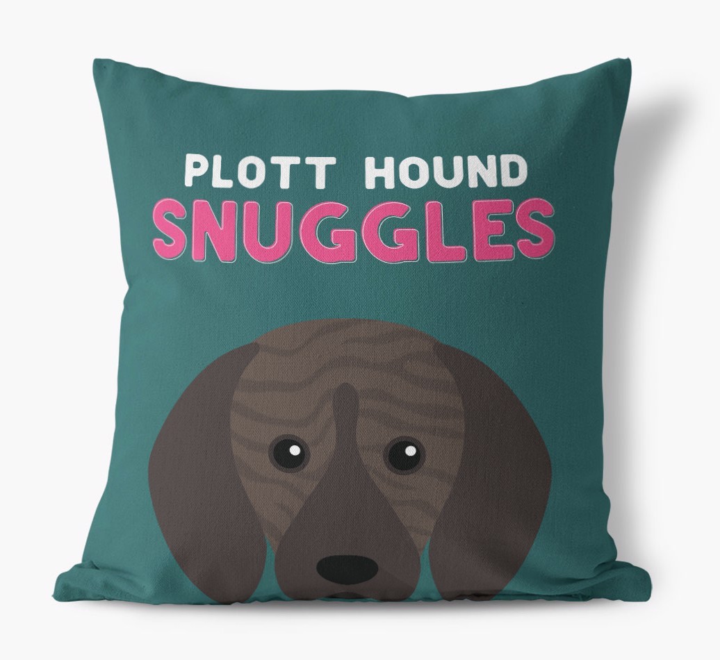 Snuggles: Personalized {breedFullName} Canvas Pillow