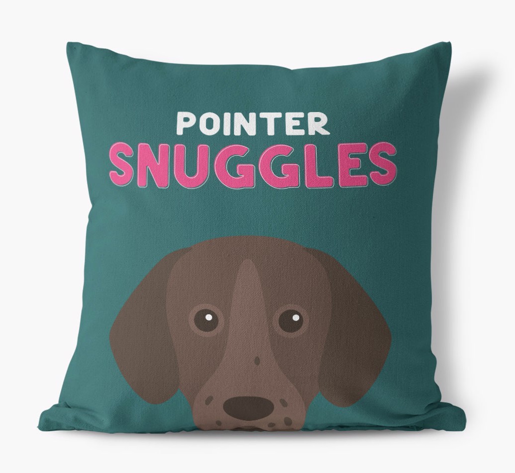 Snuggles: Personalised {breedFullName} Canvas Cushion