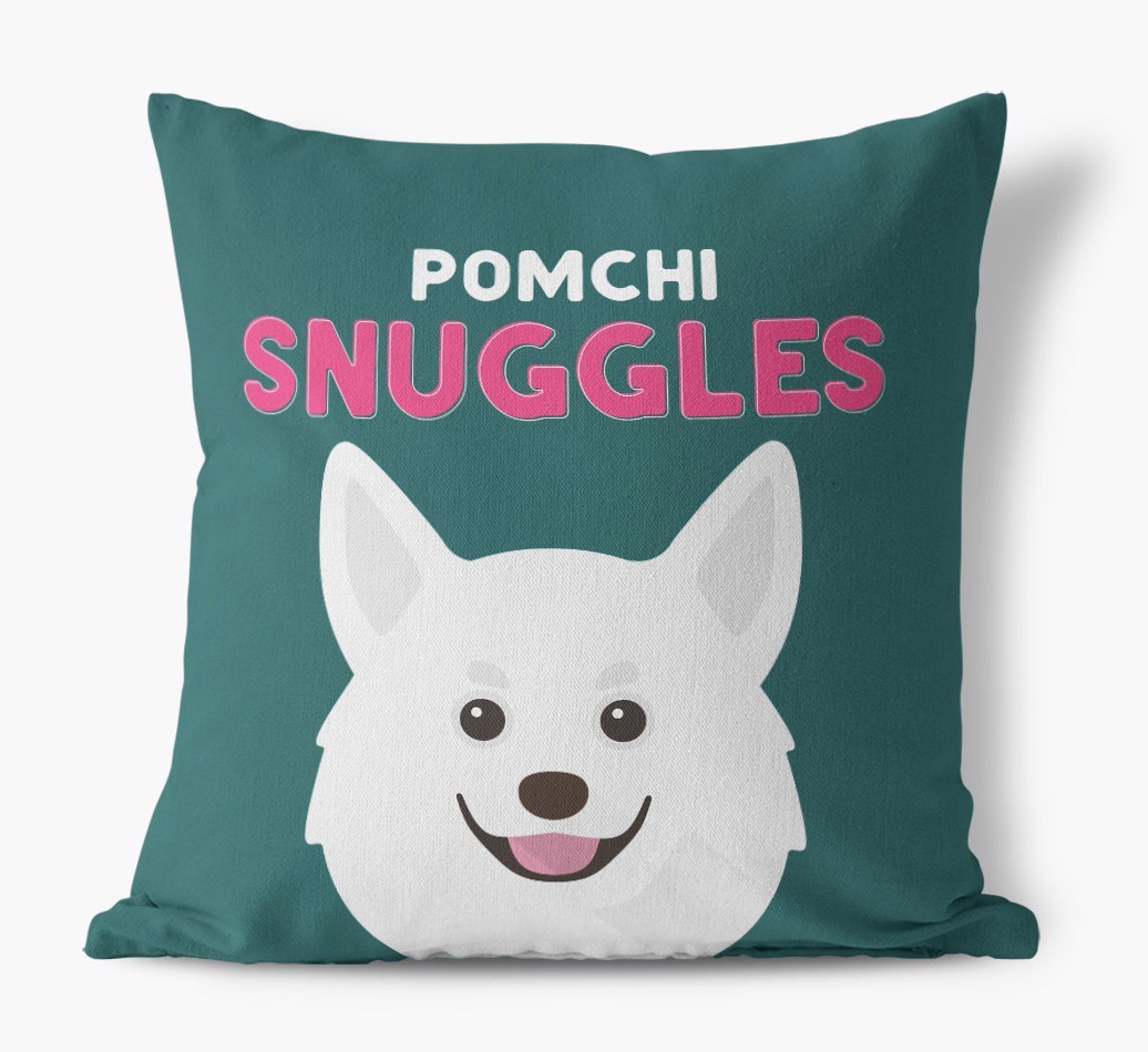 Snuggles: Personalised {breedFullName} Canvas Cushion