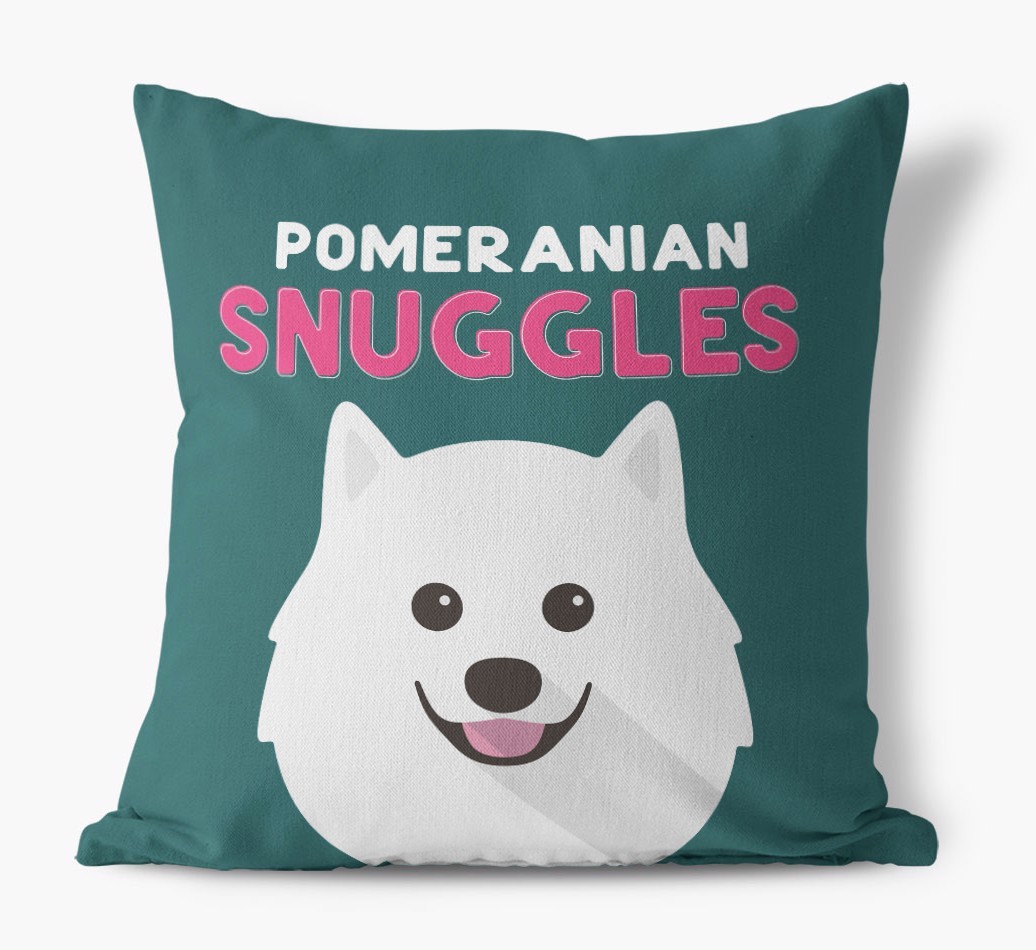 Snuggles: Personalised {breedFullName} Canvas Cushion