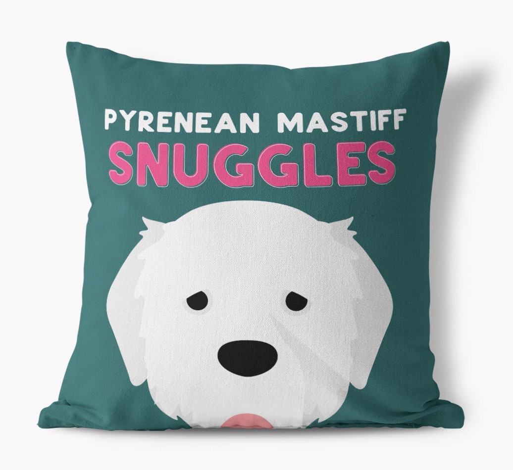 Snuggles: Personalised {breedFullName} Canvas Cushion