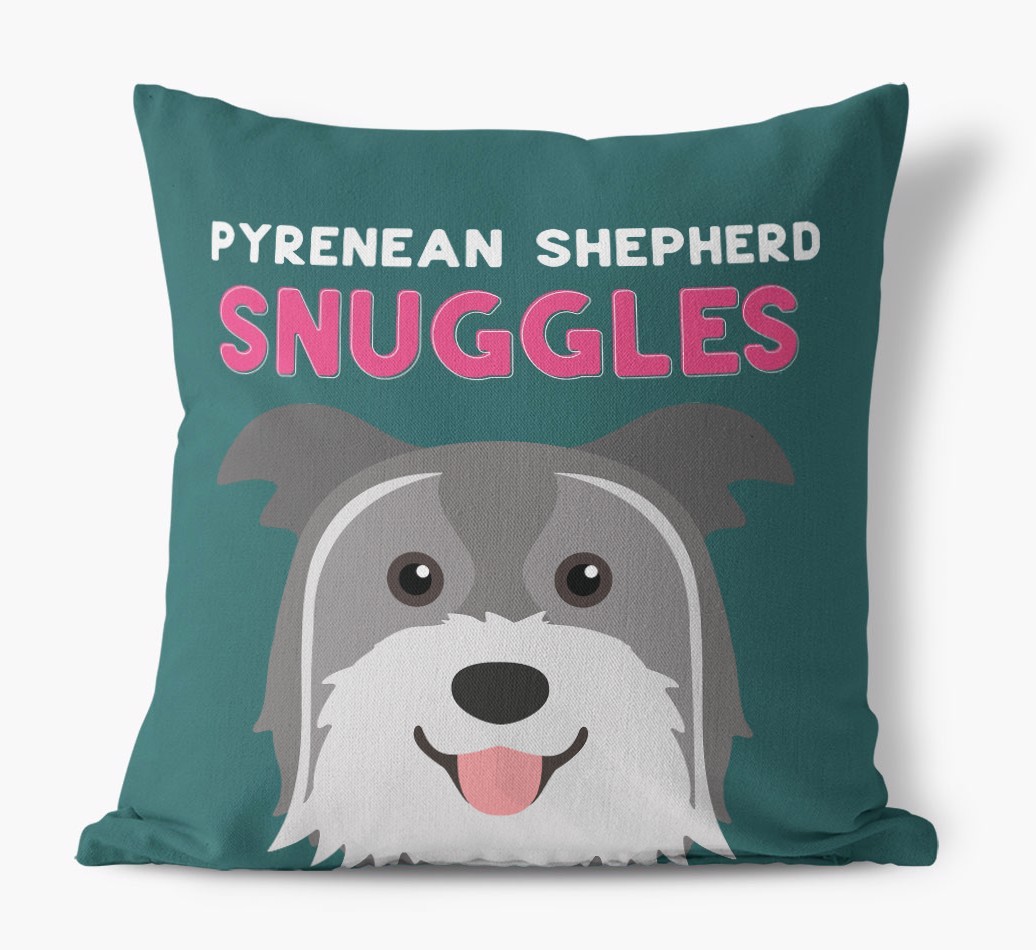 Snuggles: Personalised {breedFullName} Canvas Cushion