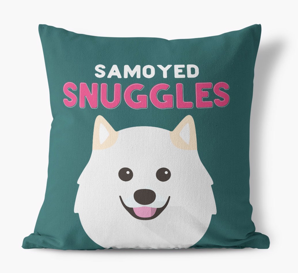 Snuggles: Personalised {breedFullName} Canvas Cushion