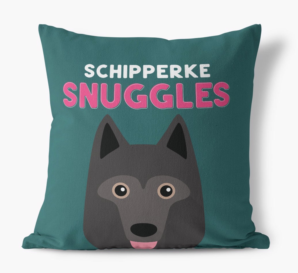 Snuggles: Personalised {breedFullName} Canvas Cushion