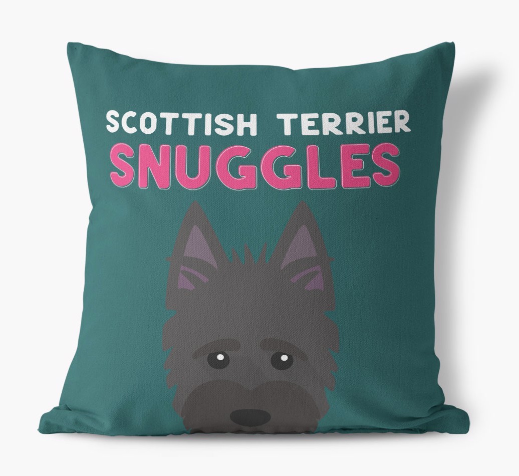 Snuggles: Personalised {breedFullName} Canvas Cushion