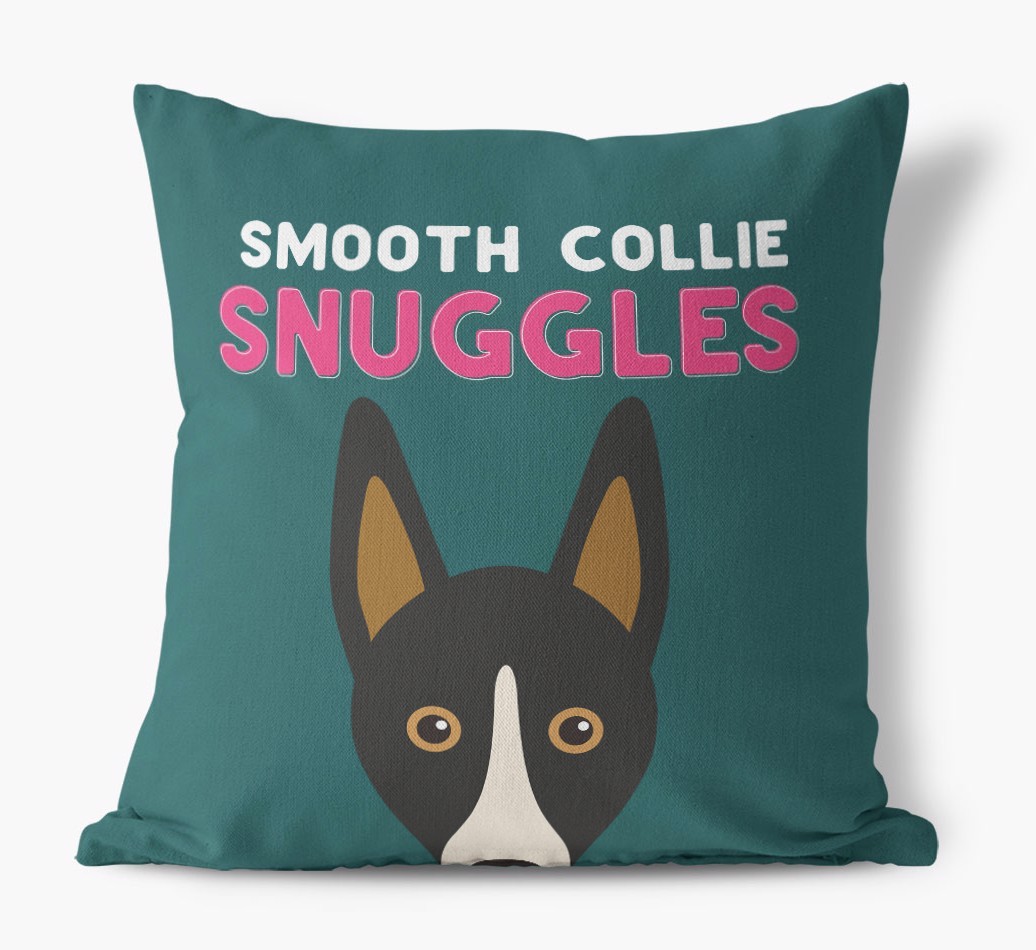 Snuggles: Personalized {breedFullName} Canvas Pillow