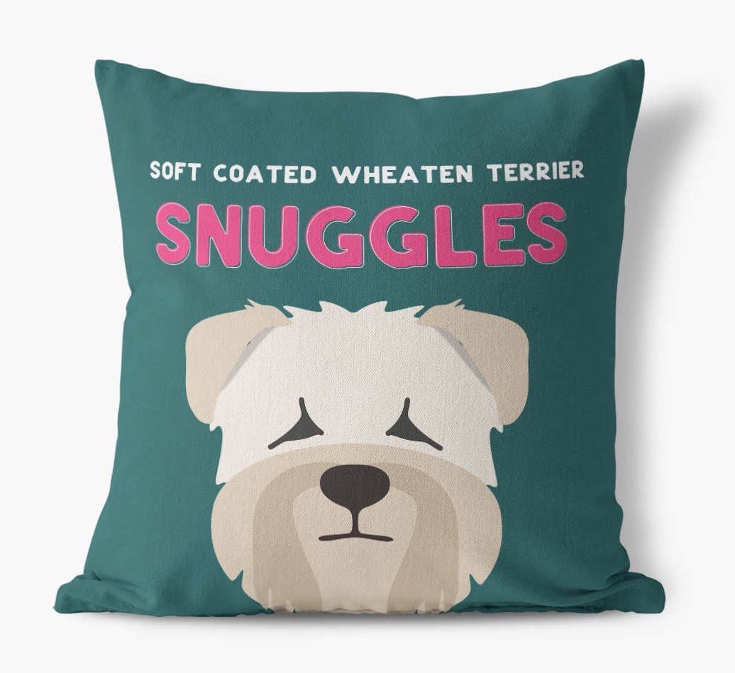 Snuggles: Personalised {breedFullName} Canvas Cushion