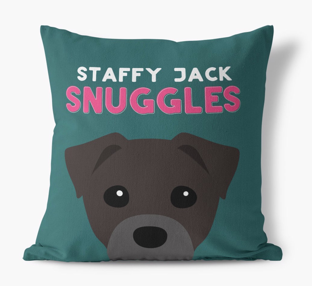 Snuggles: Personalised {breedFullName} Canvas Cushion