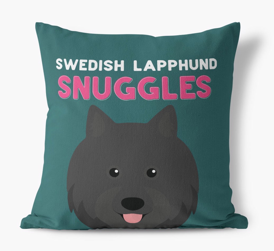Snuggles: Personalised {breedFullName} Canvas Cushion
