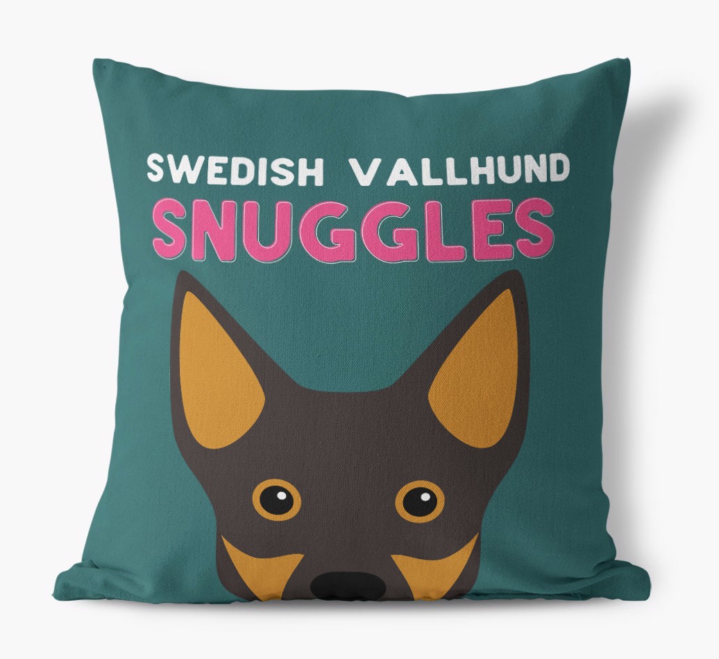 Snuggles: Personalized {breedFullName} Canvas Pillow