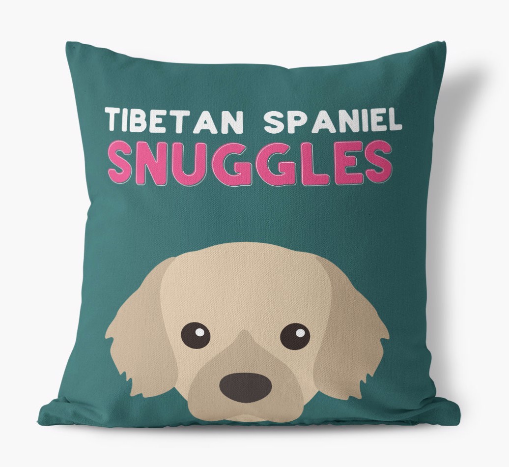 Snuggles: Personalised {breedFullName} Canvas Cushion