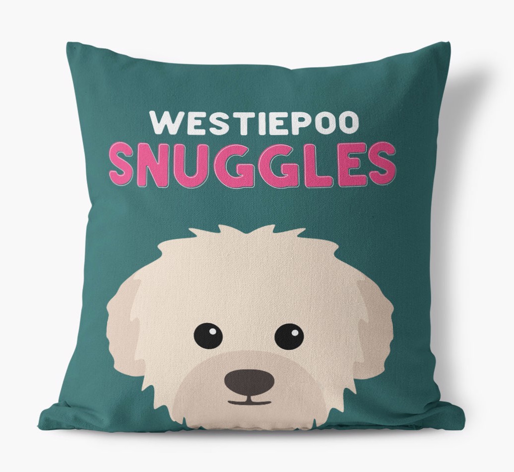 Snuggles: Personalized {breedFullName} Canvas Pillow