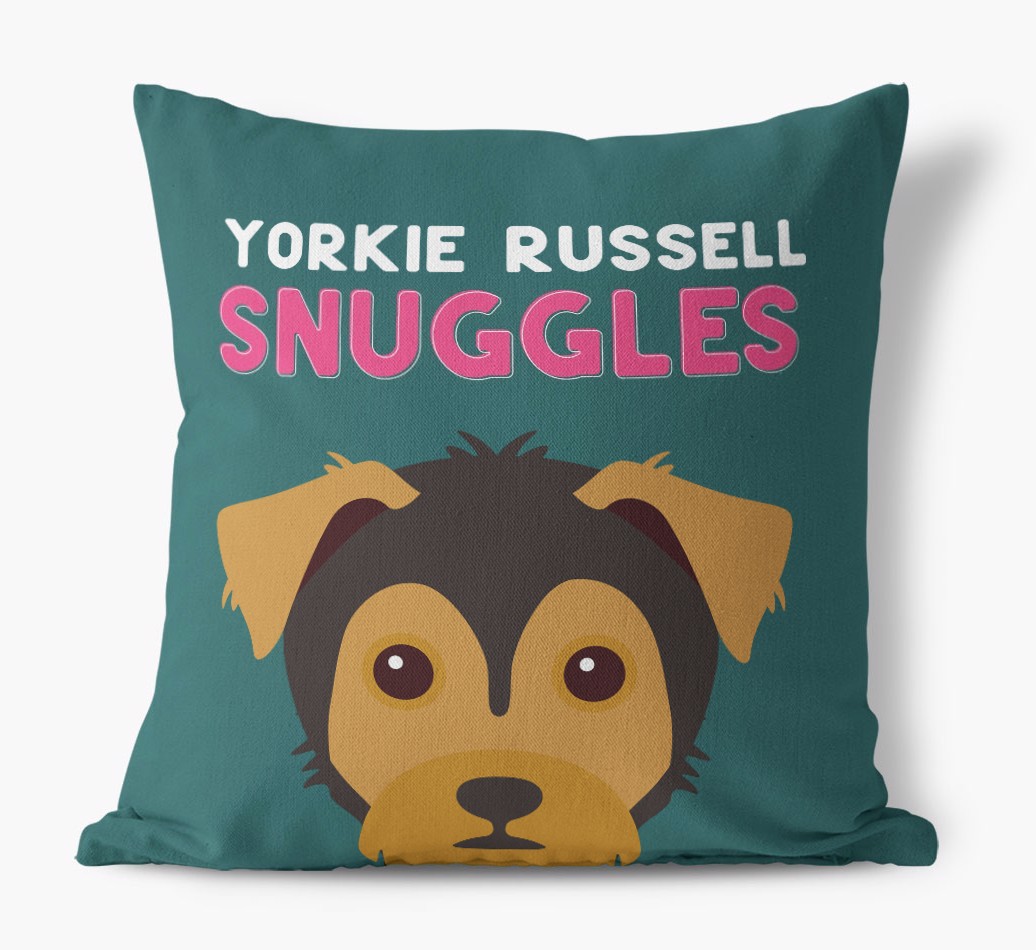 Snuggles: Personalised {breedFullName} Canvas Cushion