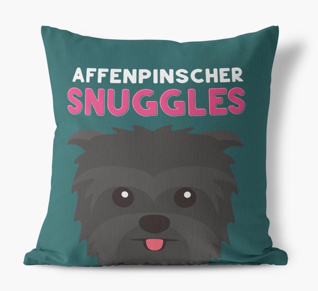 Snuggles: Personalized {breedFullName} Canvas Pillow