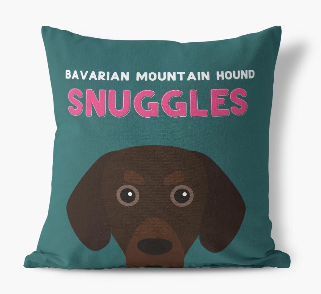 Snuggles: Personalized {breedFullName} Canvas Pillow