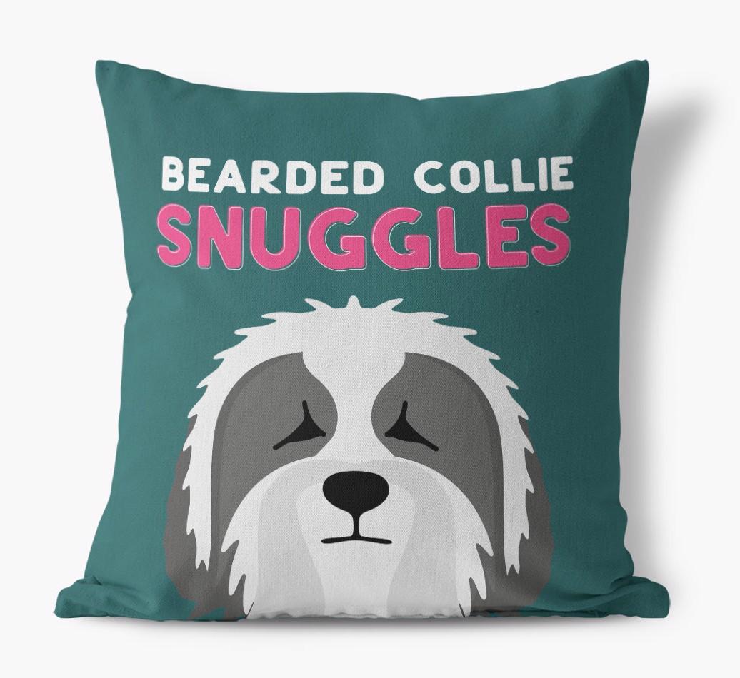 Snuggles: Personalized {breedFullName} Canvas Pillow