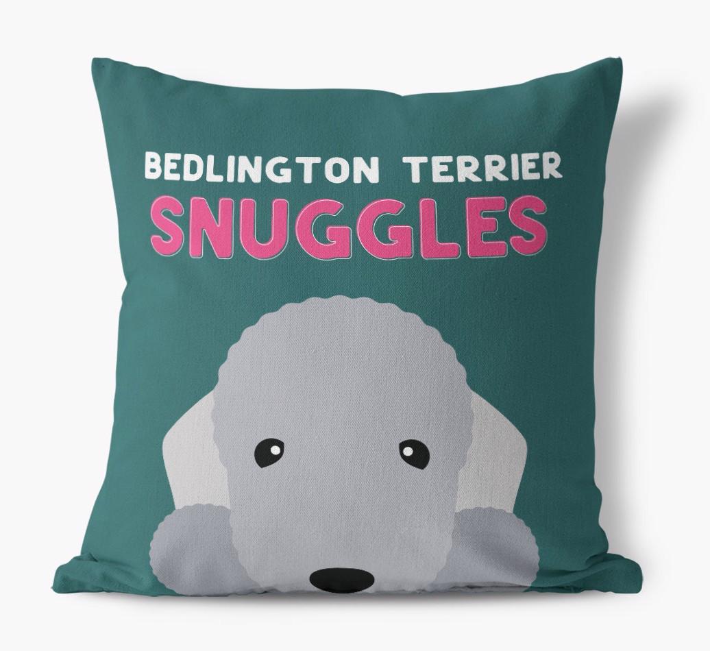Snuggles: Personalized {breedFullName} Canvas Pillow