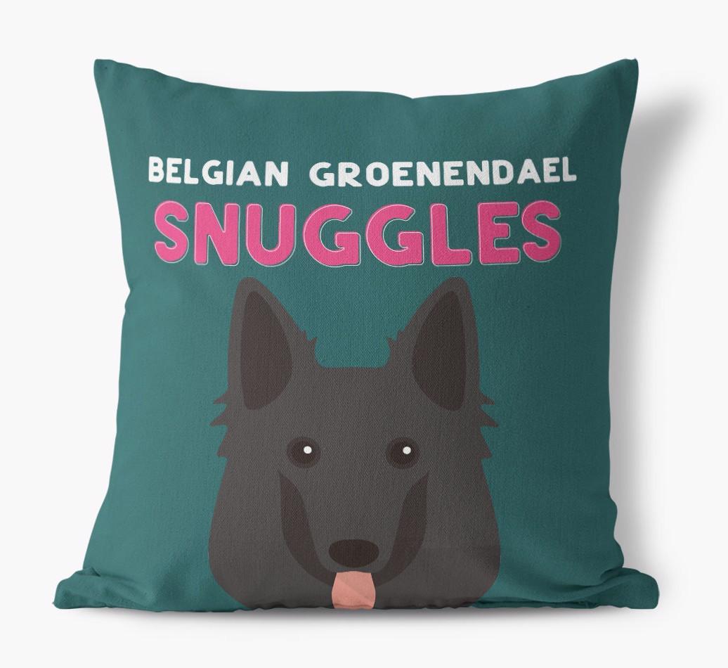Snuggles: Personalized {breedFullName} Canvas Pillow