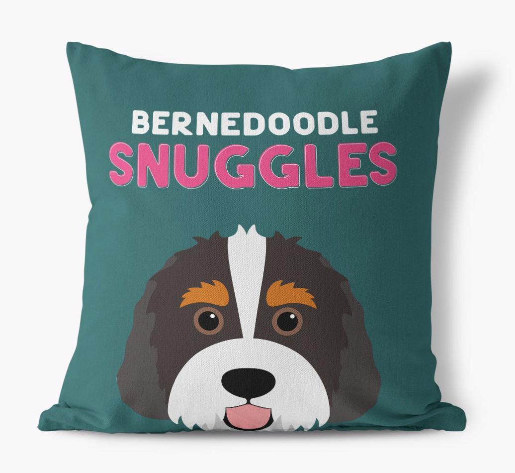 Snuggles: Personalized {breedFullName} Canvas Pillow