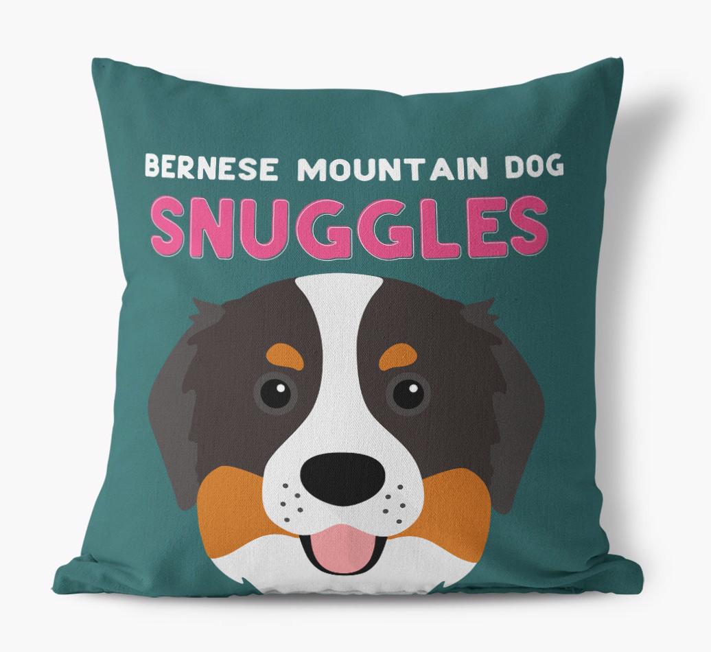 Snuggles: Personalized {breedFullName} Canvas Pillow