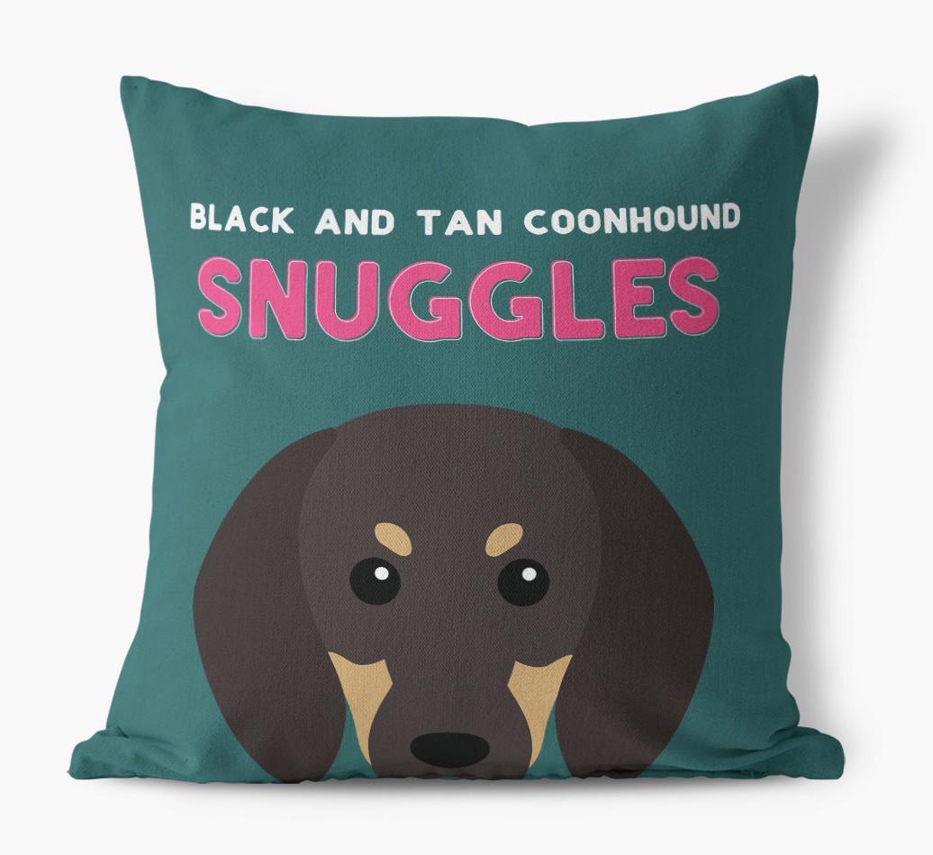 Snuggles: Personalized {breedFullName} Canvas Pillow