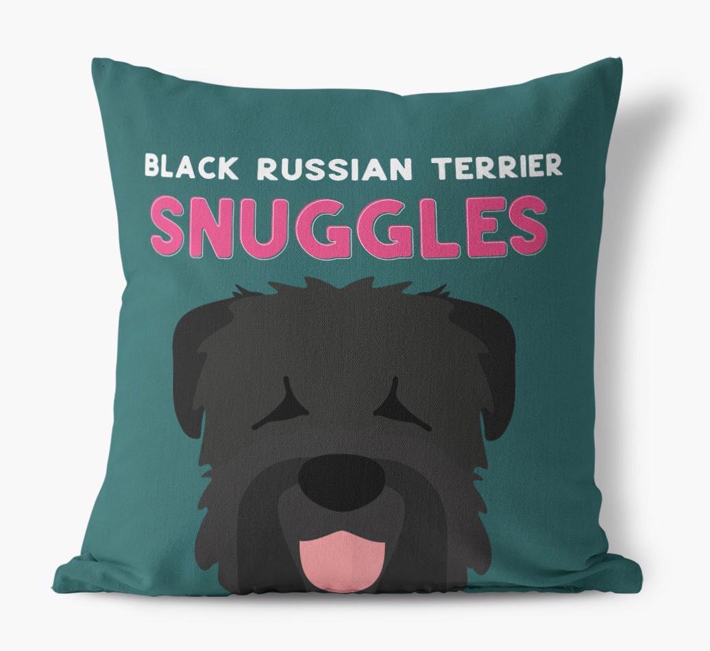 Snuggles: Personalized {breedFullName} Canvas Pillow