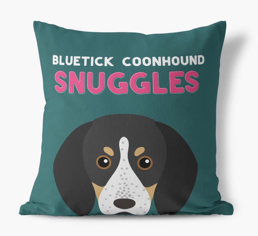 Snuggles: Personalized {breedFullName} Canvas Pillow