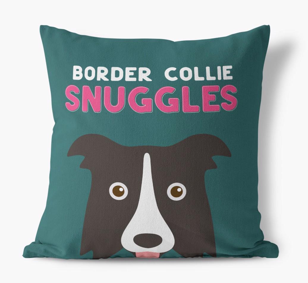 Snuggles: Personalized {breedFullName} Canvas Pillow