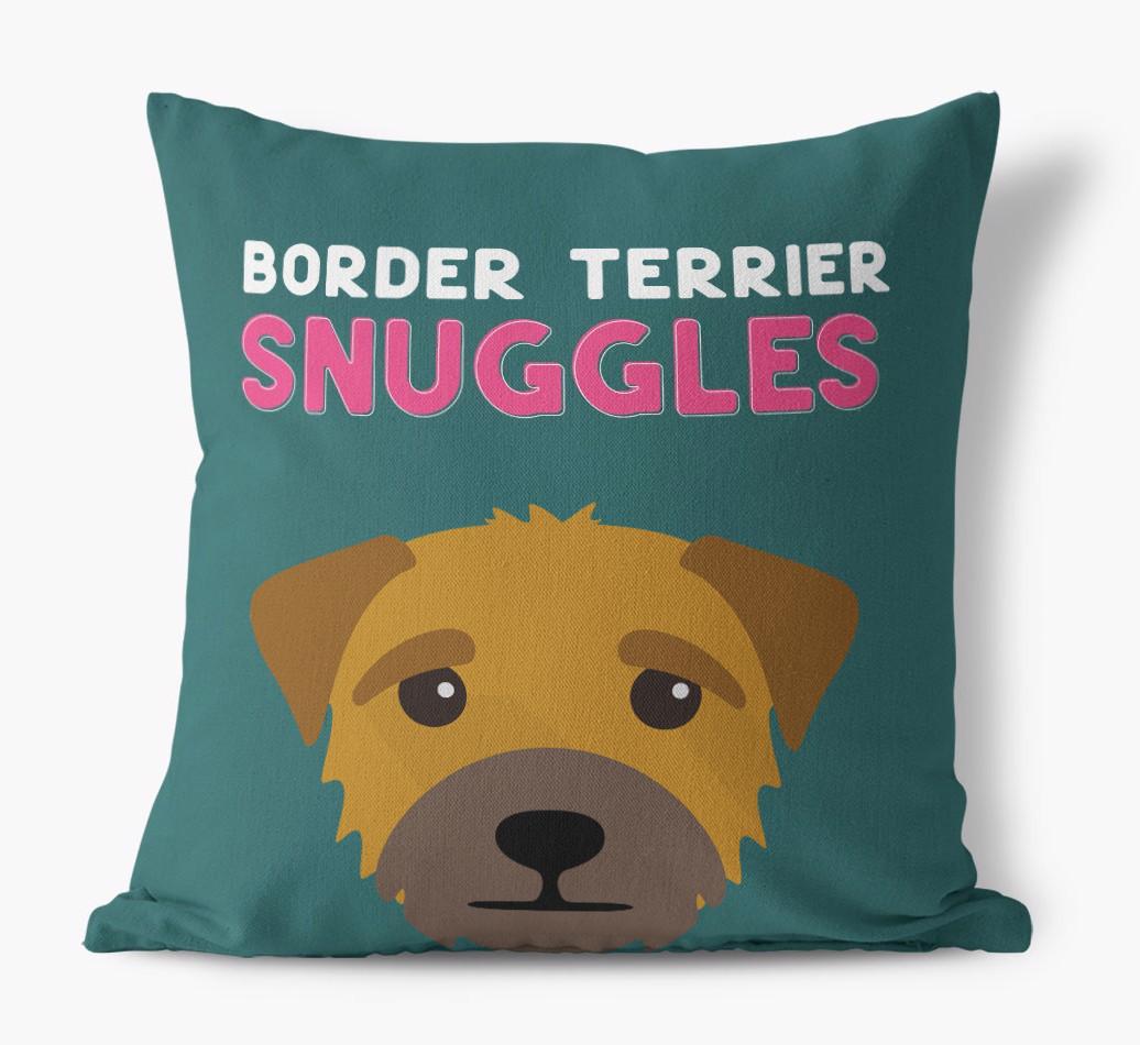 Snuggles: Personalized {breedFullName} Canvas Pillow