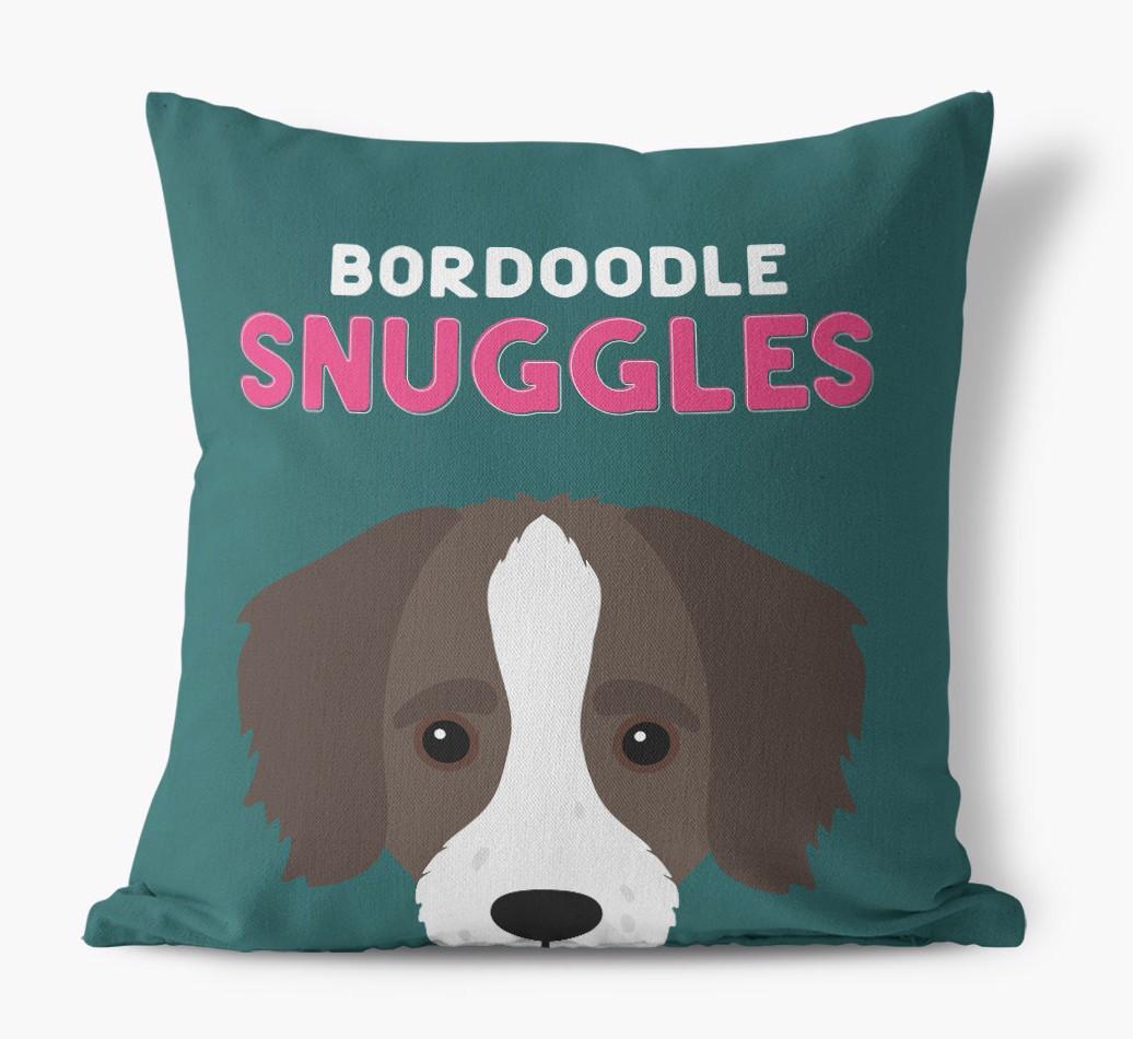 Snuggles: Personalized {breedFullName} Canvas Pillow