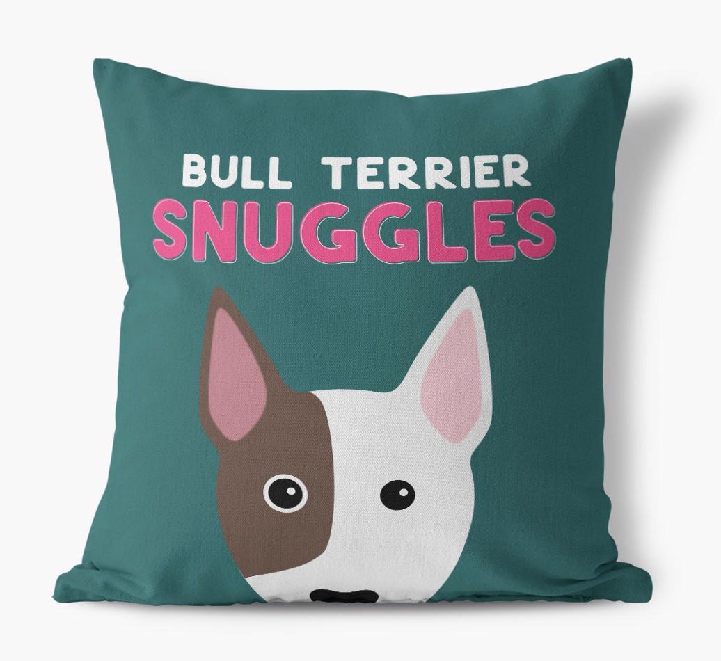 Snuggles: Personalized {breedFullName} Canvas Pillow