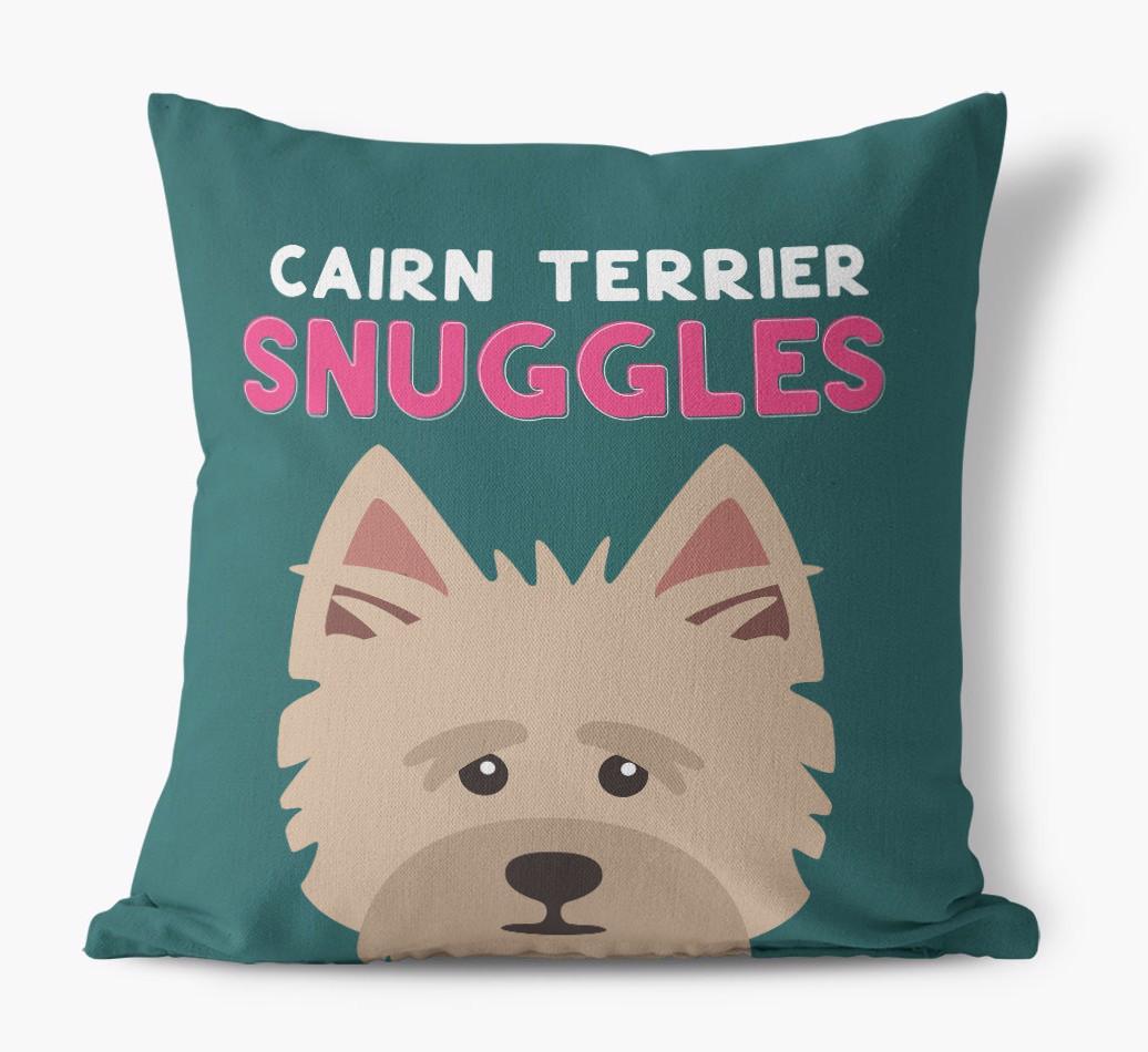 Snuggles: Personalized {breedFullName} Canvas Pillow
