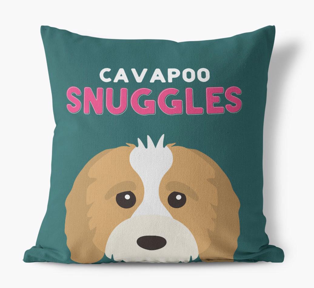 Snuggles: Personalized {breedFullName} Canvas Pillow