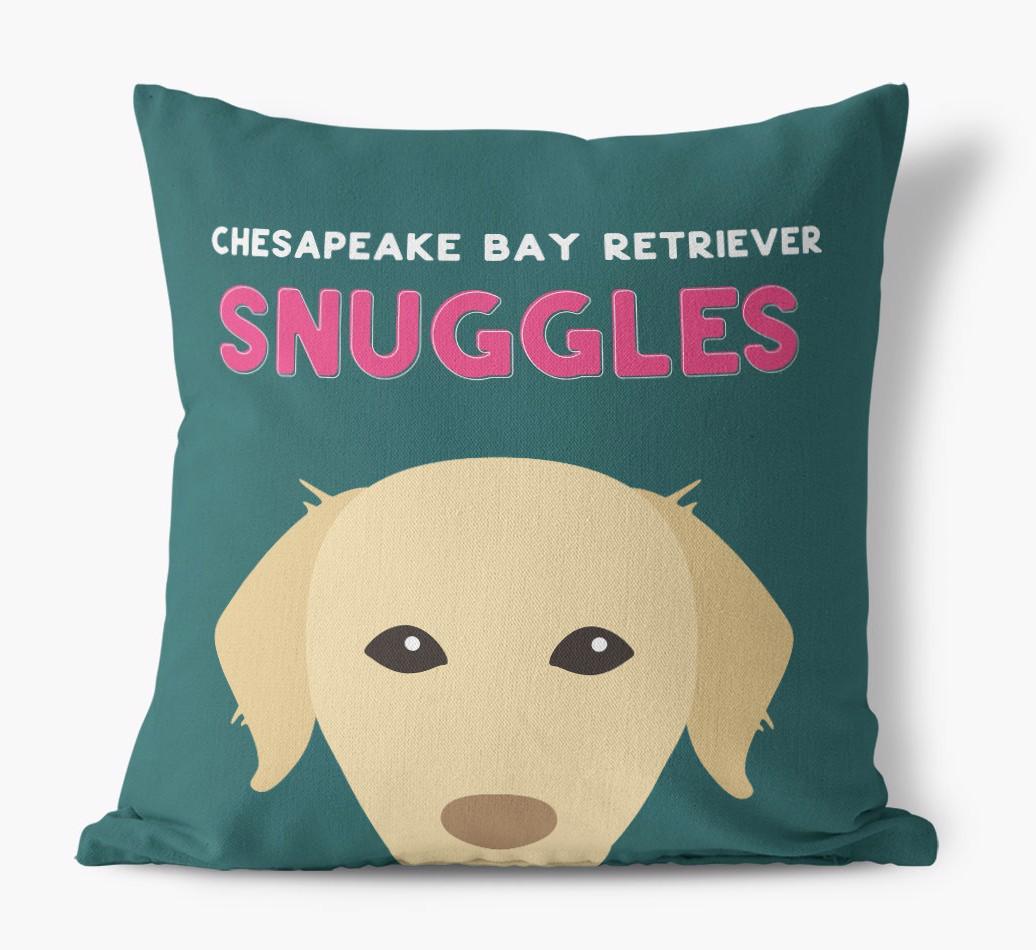 Snuggles: Personalized {breedFullName} Canvas Pillow