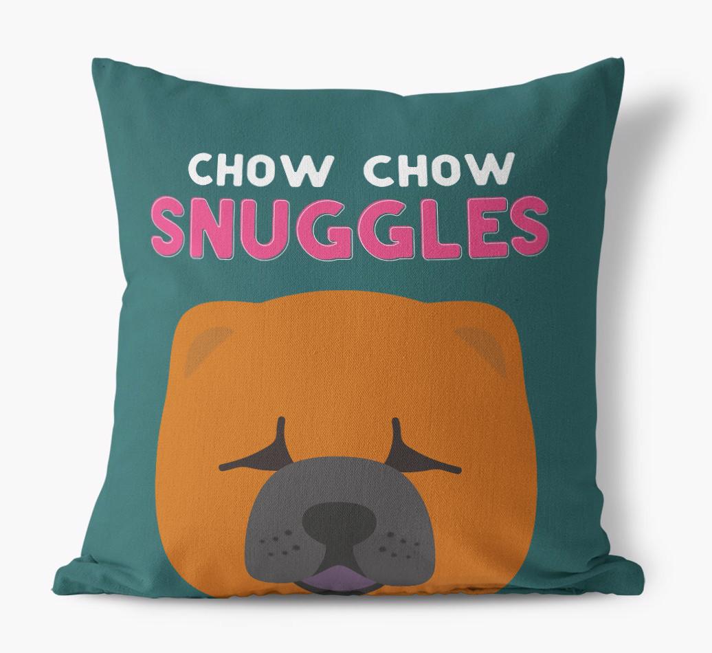 Snuggles: Personalized {breedFullName} Canvas Pillow