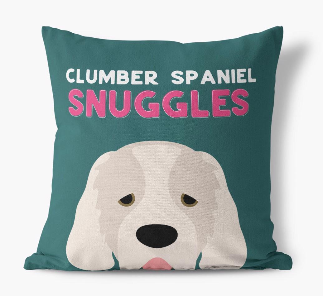 Snuggles: Personalized {breedFullName} Canvas Pillow