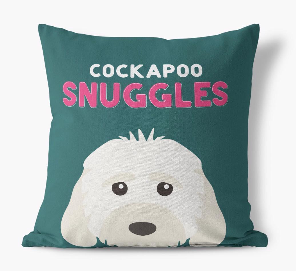 Snuggles: Personalized {breedFullName} Canvas Pillow