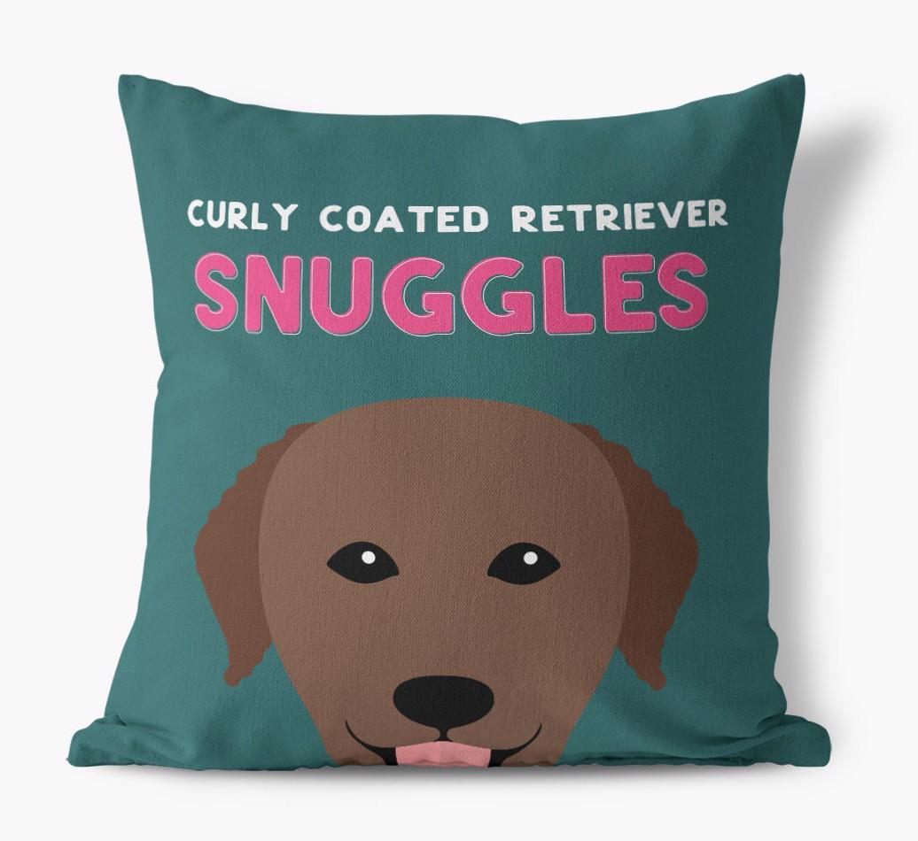 Snuggles: Personalized {breedFullName} Canvas Pillow