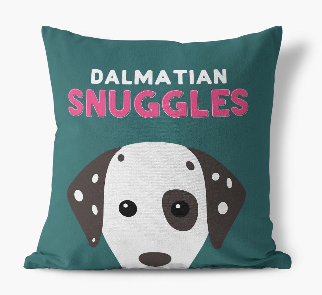 Snuggles: Personalized {breedFullName} Canvas Pillow
