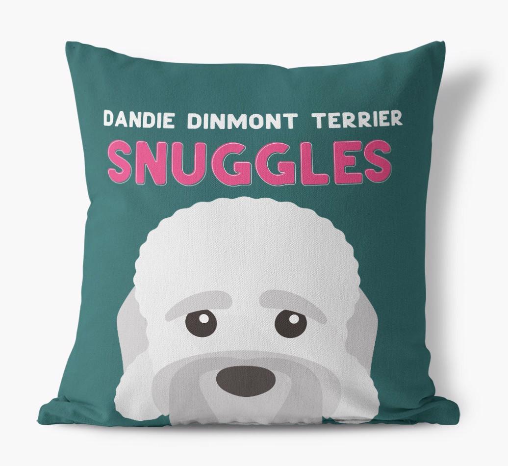 Snuggles: Personalized {breedFullName} Canvas Pillow