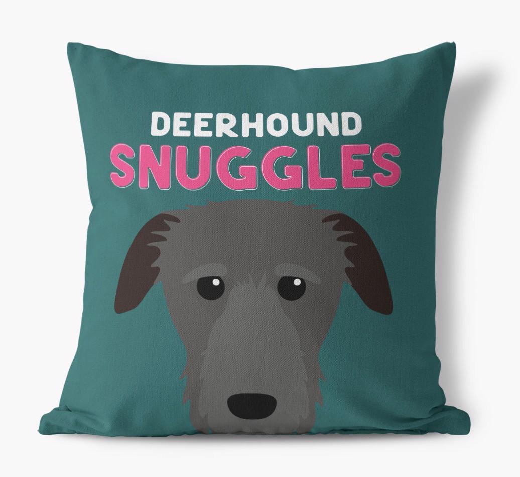 Snuggles: Personalized {breedFullName} Canvas Pillow