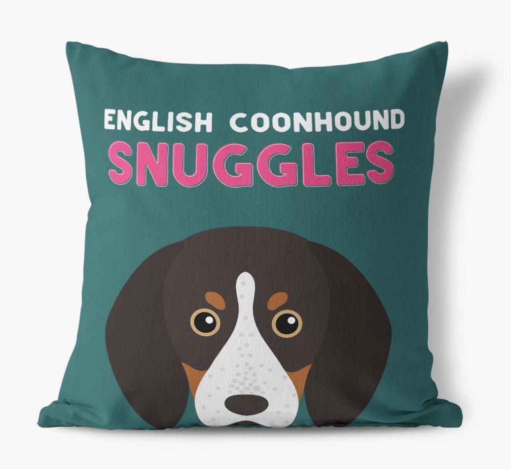 Snuggles: Personalized {breedFullName} Canvas Pillow