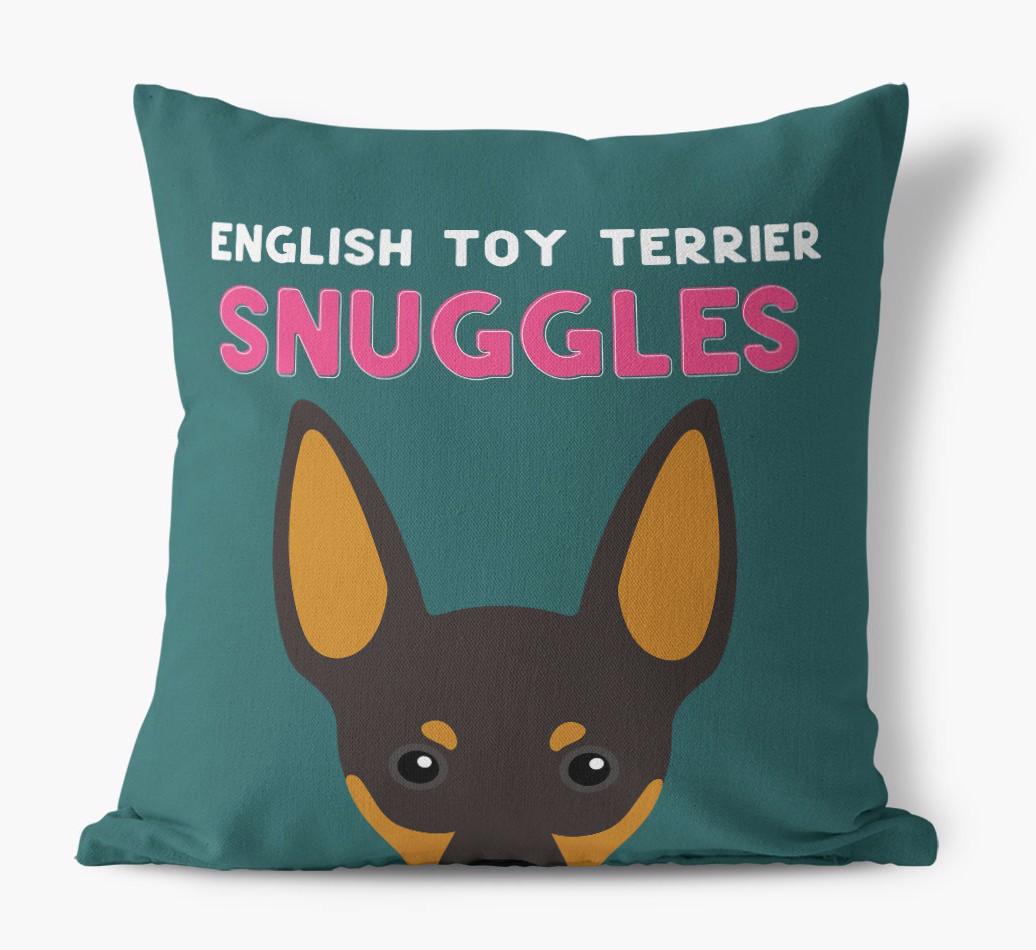 Snuggles: Personalized {breedFullName} Canvas Pillow