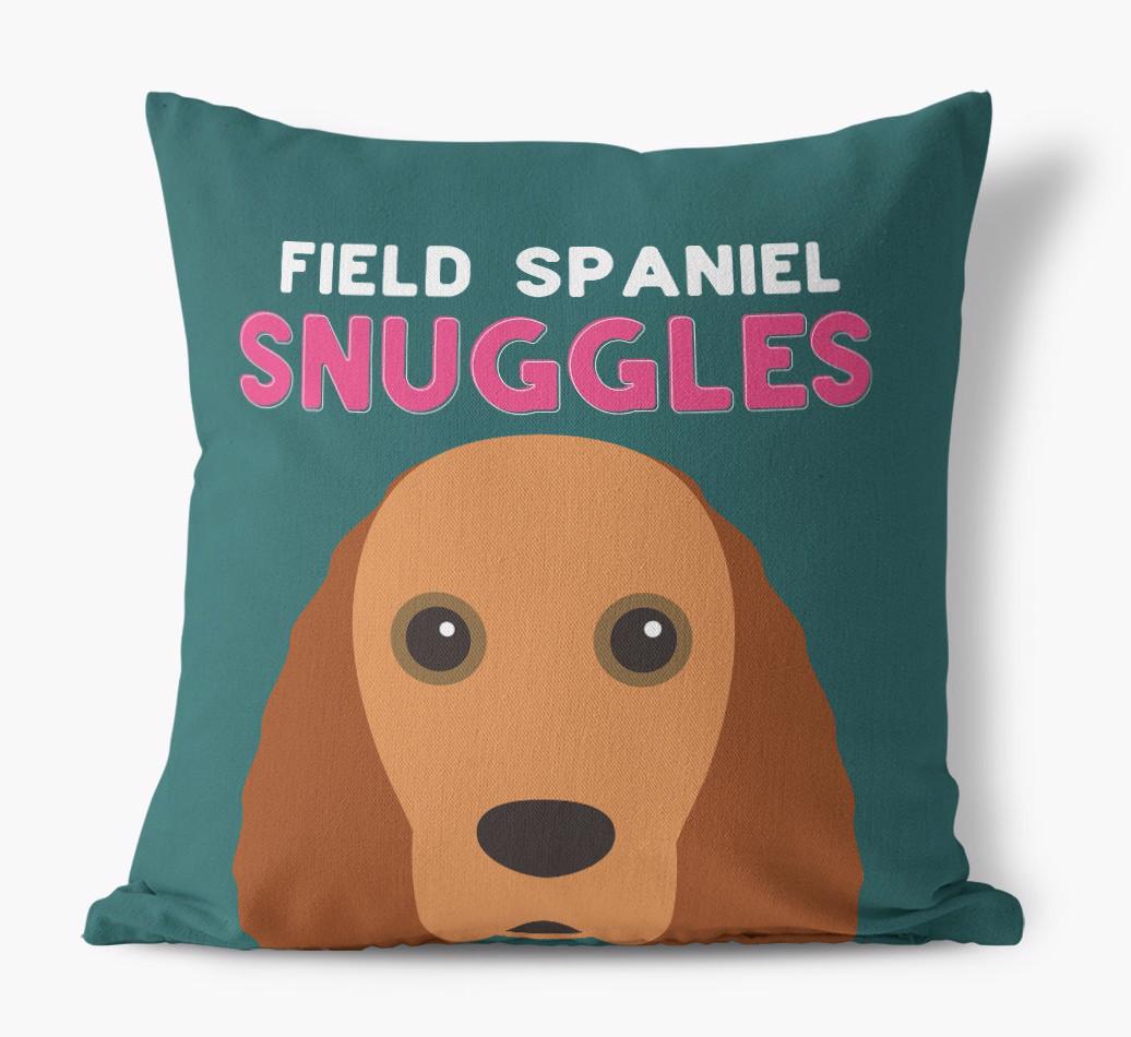 Snuggles: Personalized {breedFullName} Canvas Pillow