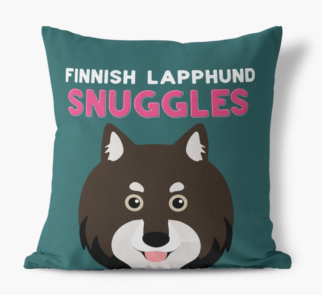 Snuggles: Personalized {breedFullName} Canvas Pillow
