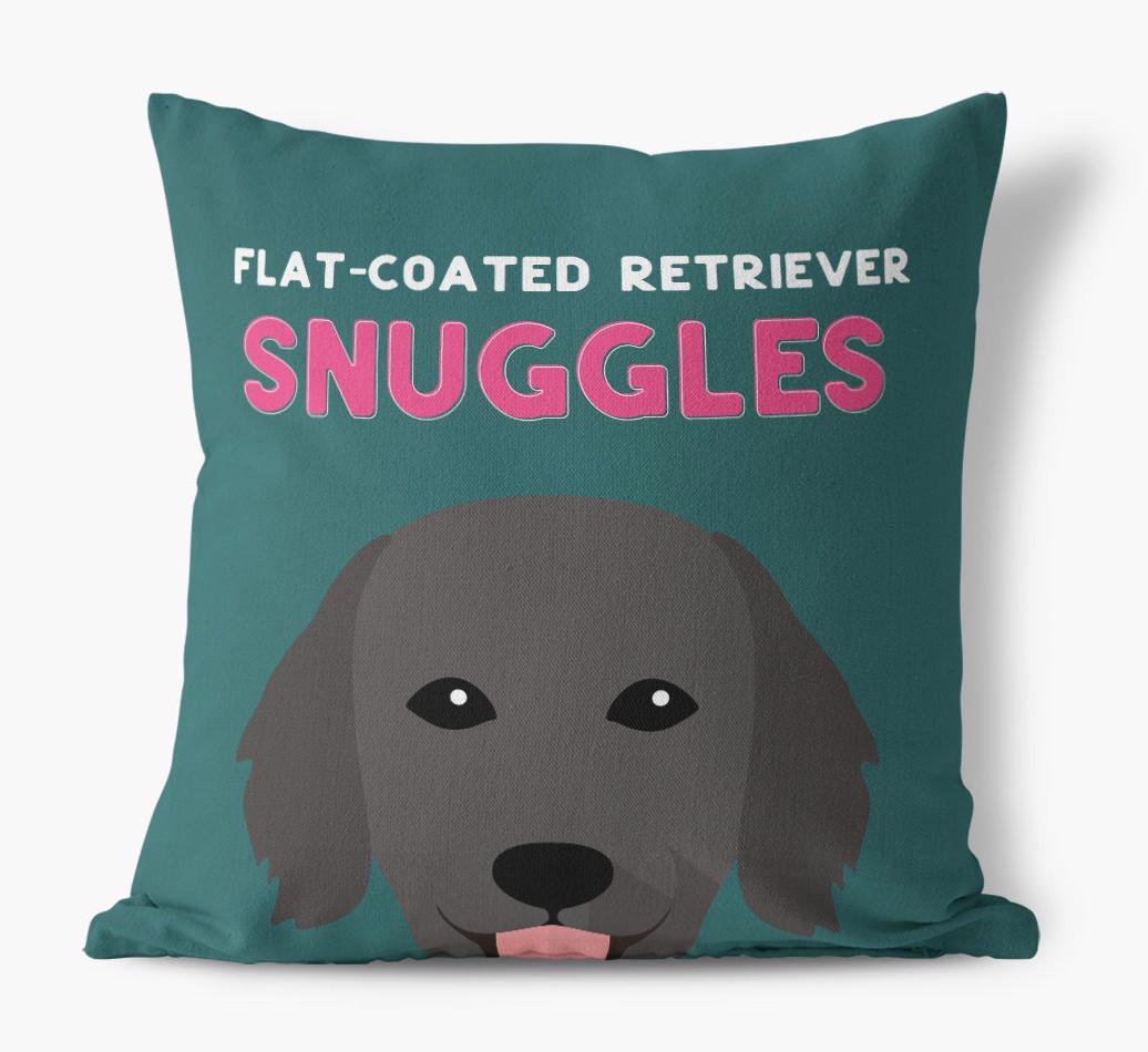 Snuggles: Personalized {breedFullName} Canvas Pillow
