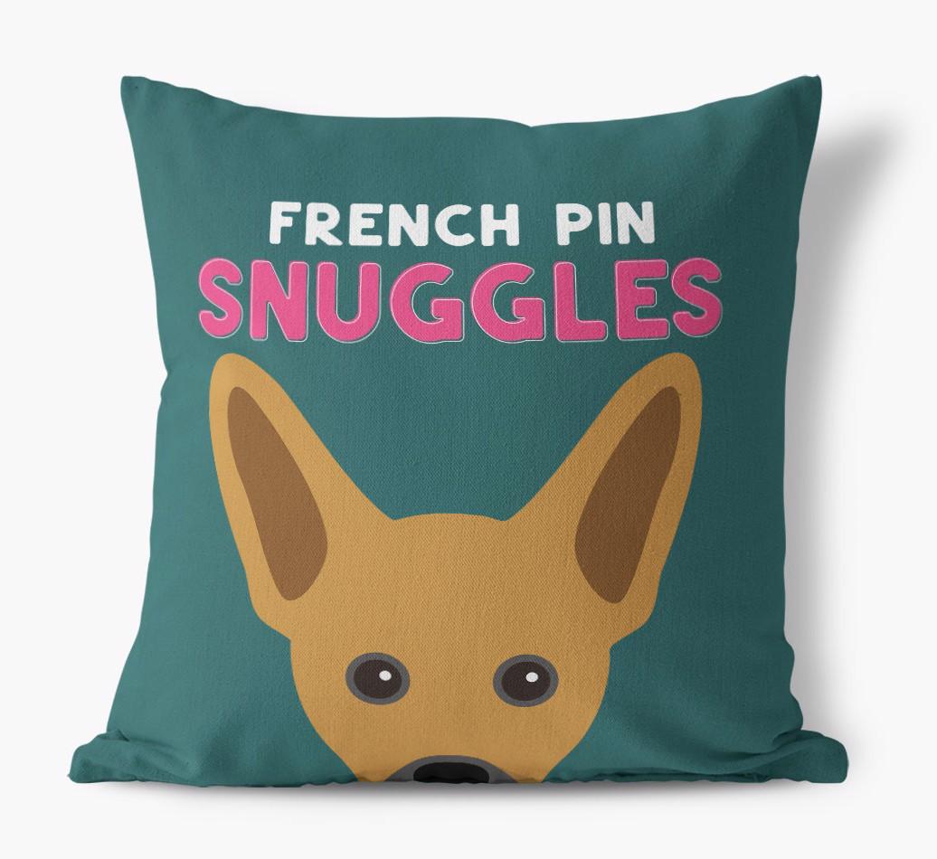 Snuggles: Personalized {breedFullName} Canvas Pillow