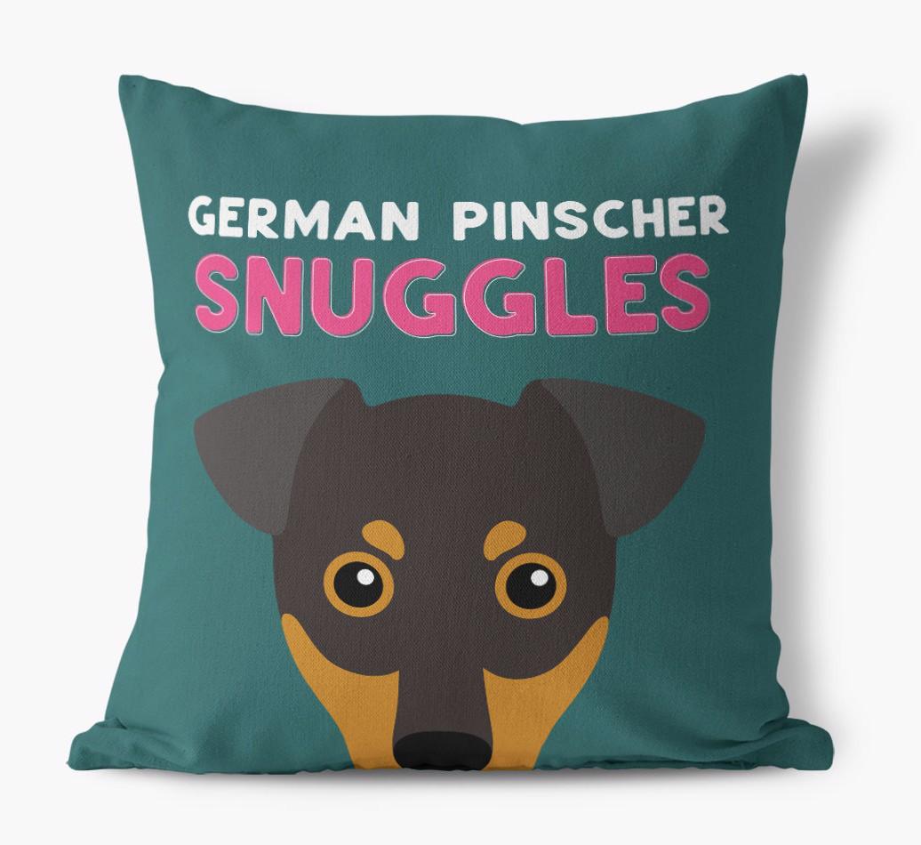 Snuggles: Personalized {breedFullName} Canvas Pillow