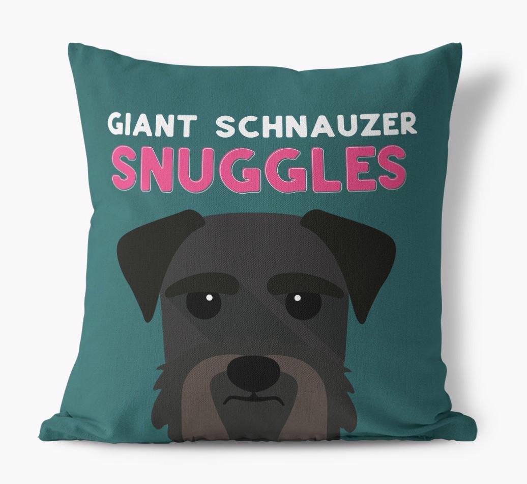 Snuggles: Personalized {breedFullName} Canvas Pillow