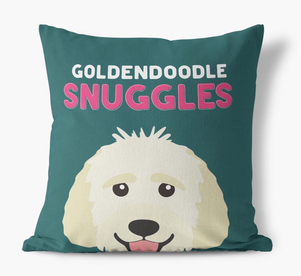 Snuggles: Personalized {breedFullName} Canvas Pillow